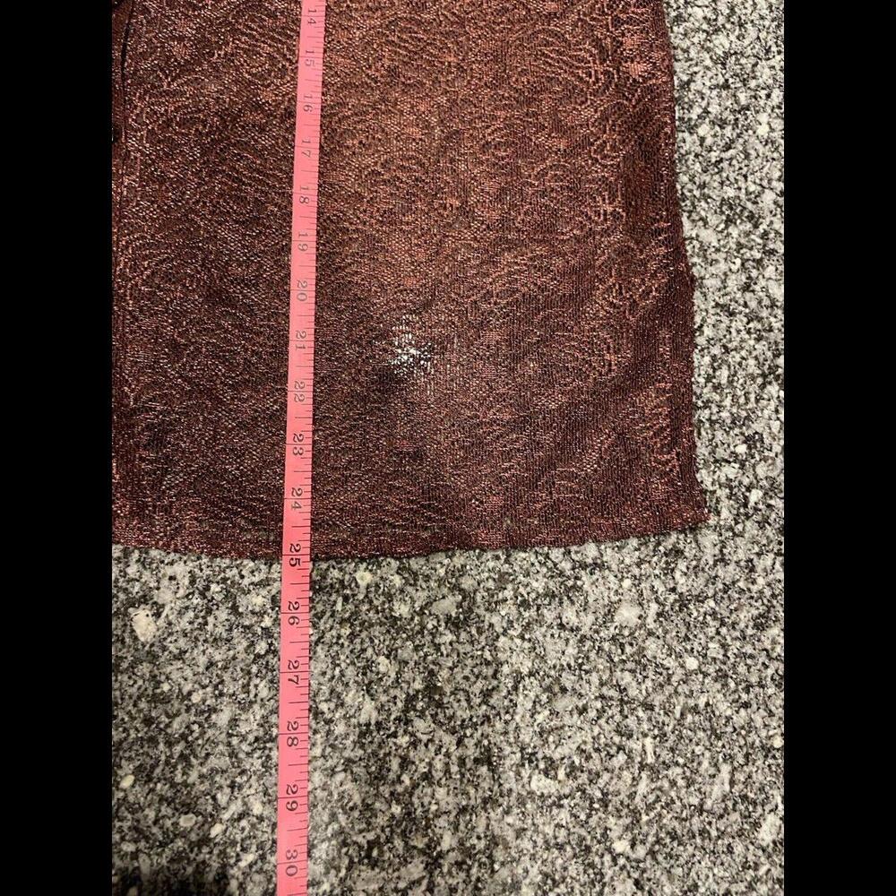Selene Sport Button Up Blouse Shirt Women’s Sz XL Brown (A5) - Picture 3 of 5